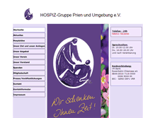 Tablet Screenshot of hospiz-prien.de